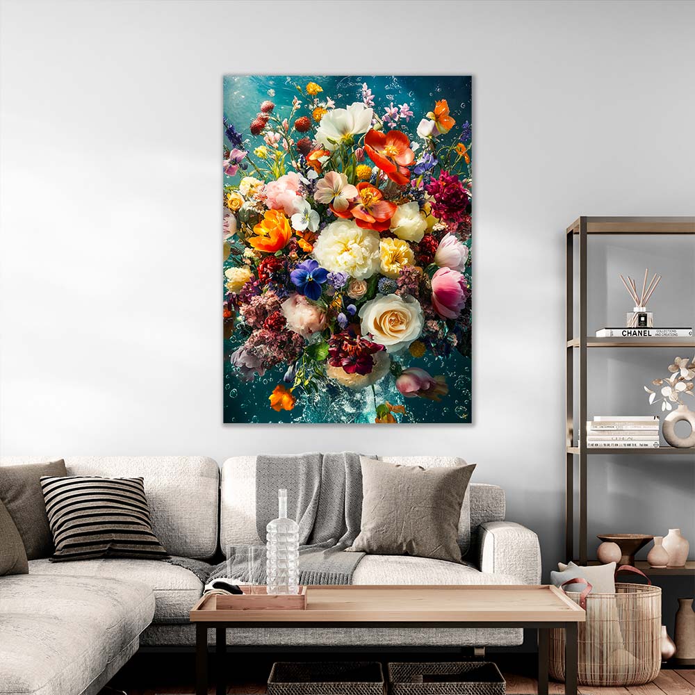 5D Diamond Painting AB Steine – Florale Tiefenpracht mit 100 Farben, Unique-Diamond