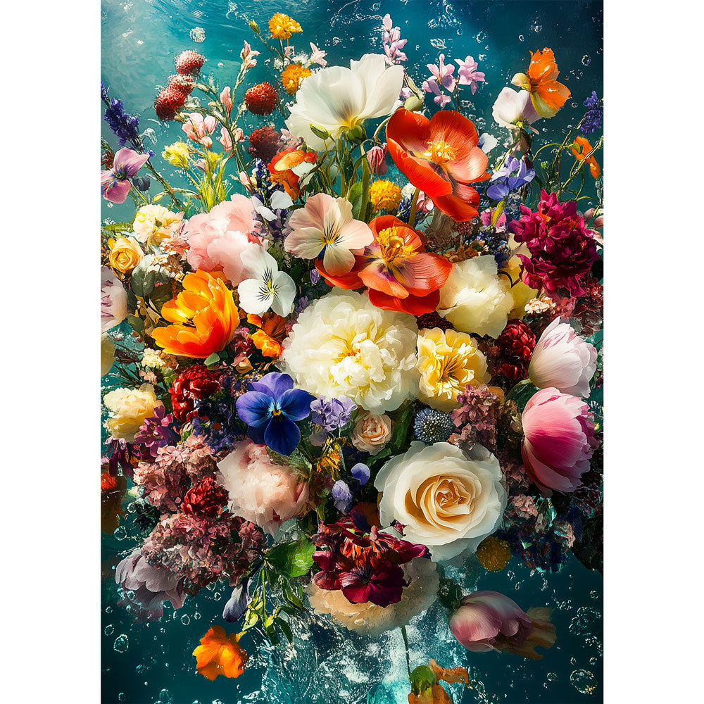 5D Diamond Painting AB Steine – Florale Tiefenpracht mit 100 Farben, Unique-Diamond