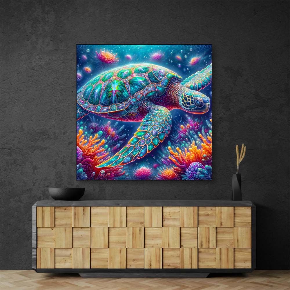 5D Diamond Painting AB Steine – Glanz der Ozeane mit 100 Farben, Unique-Diamond