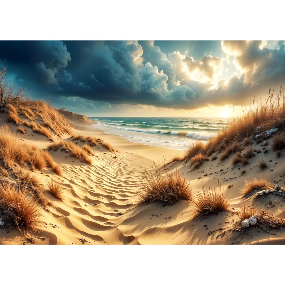 5D Diamond Painting AB Steine – Goldene Dünen, Unique-Diamond