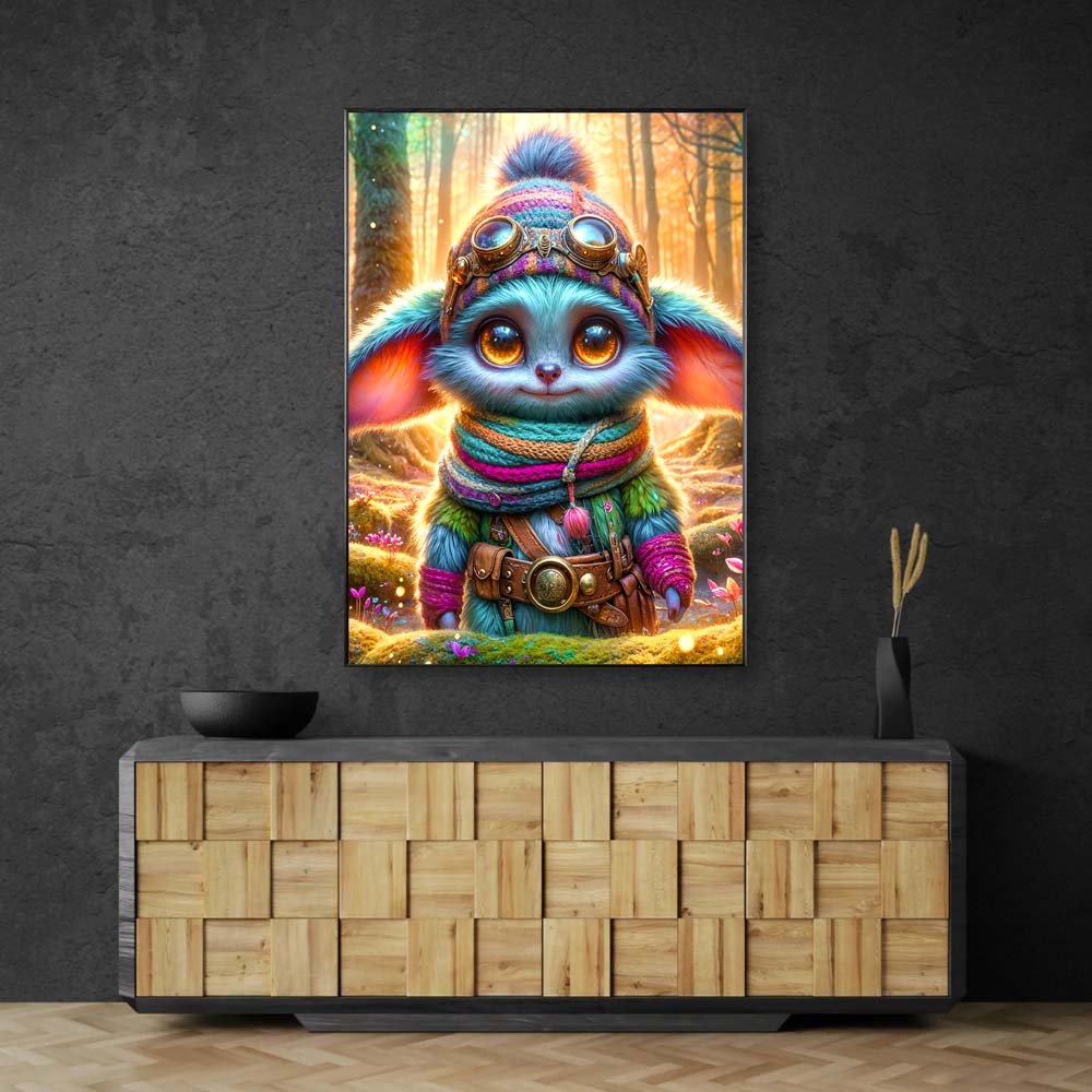 5D Diamond Painting AB Steine – Lumi, der Waldentdecker mit 100 Farben, Unique-Diamond