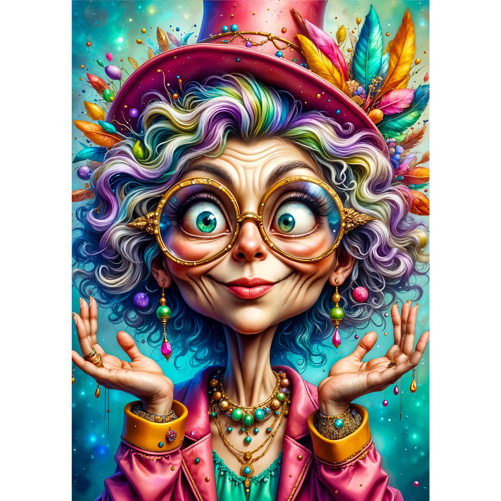 5D Diamond Painting – Madame Glimmerglanz