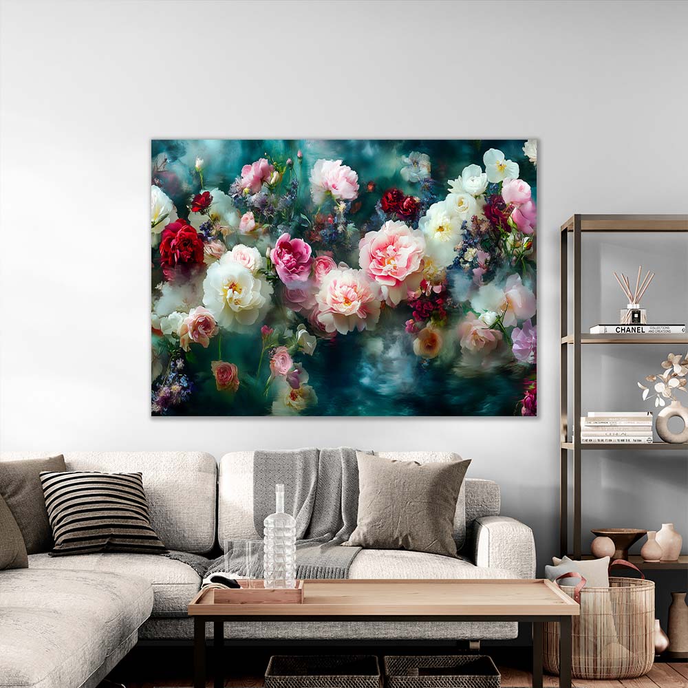 5D Diamond Painting AB Steine – Mystische Blütenträume mit 100 Farben, Unique-Diamond
