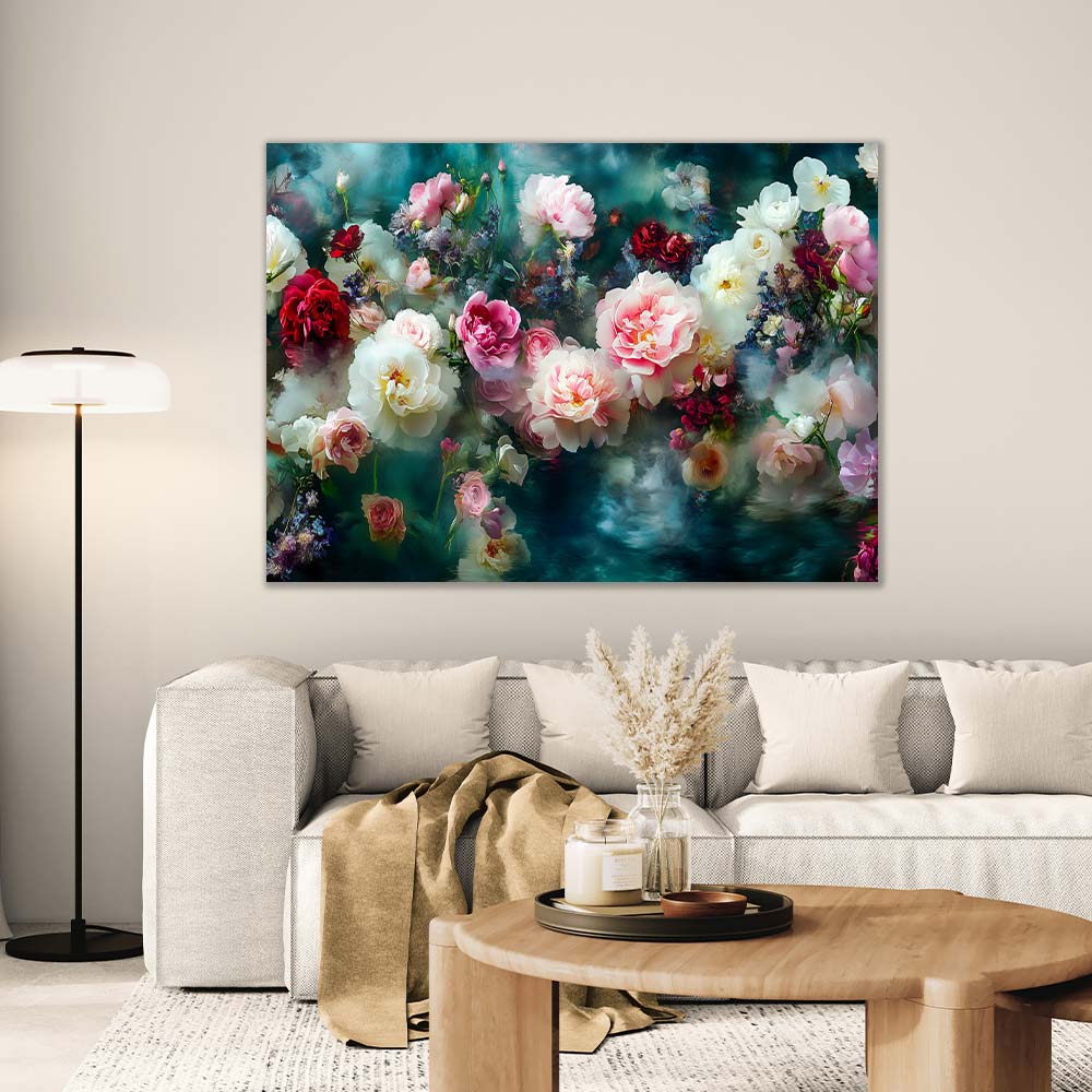 5D Diamond Painting AB Steine – Mystische Blütenträume mit 100 Farben, Unique-Diamond