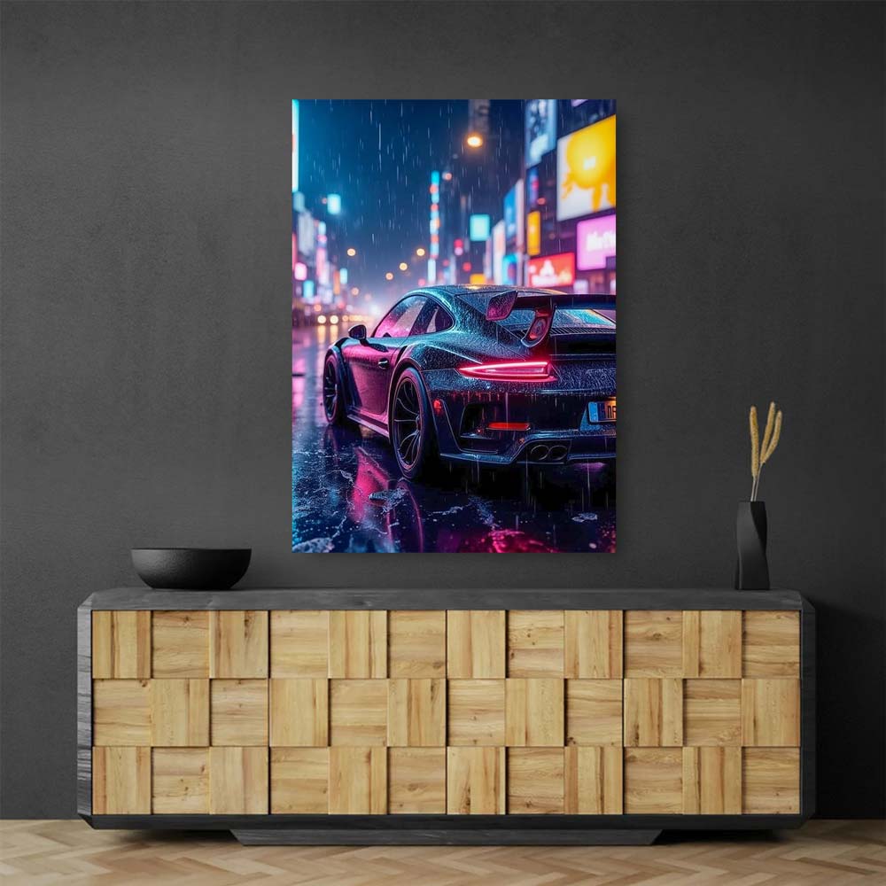 5D Diamond Painting AB Steine – Neon Night Drive, Unique-Diamond