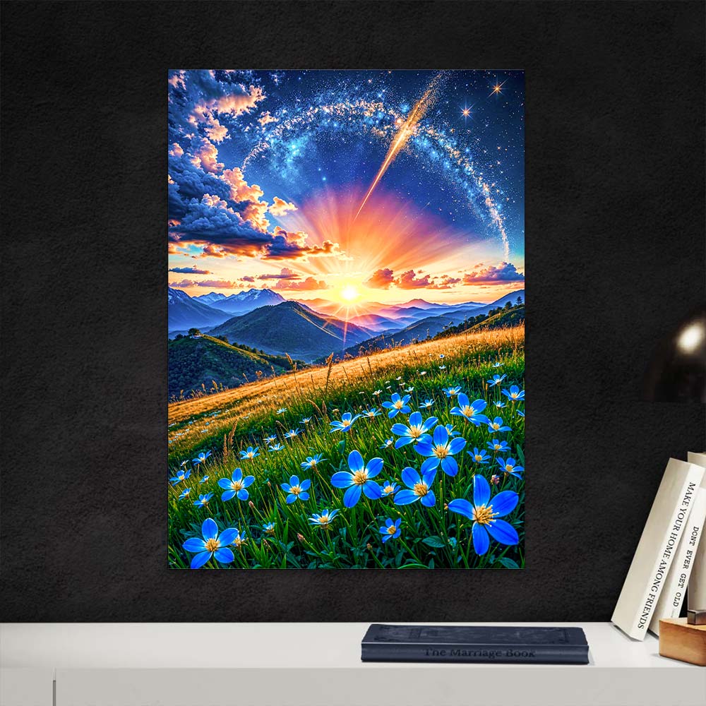 5D Diamond Painting – Sternenwiese im Morgengrauen