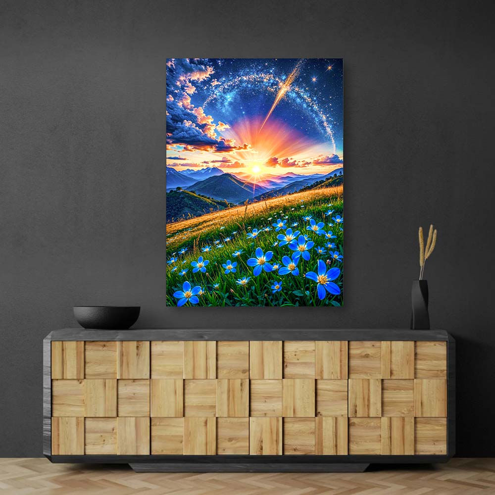 5D Diamond Painting – Sternenwiese im Morgengrauen