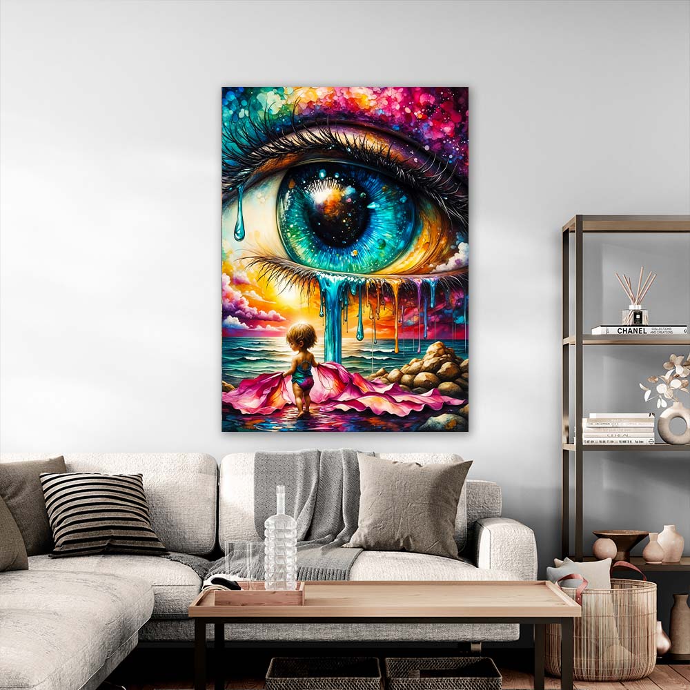 5D Diamond Painting AB Steine – Tränen des Universums mit 100 Farben, Unique-Diamondv
