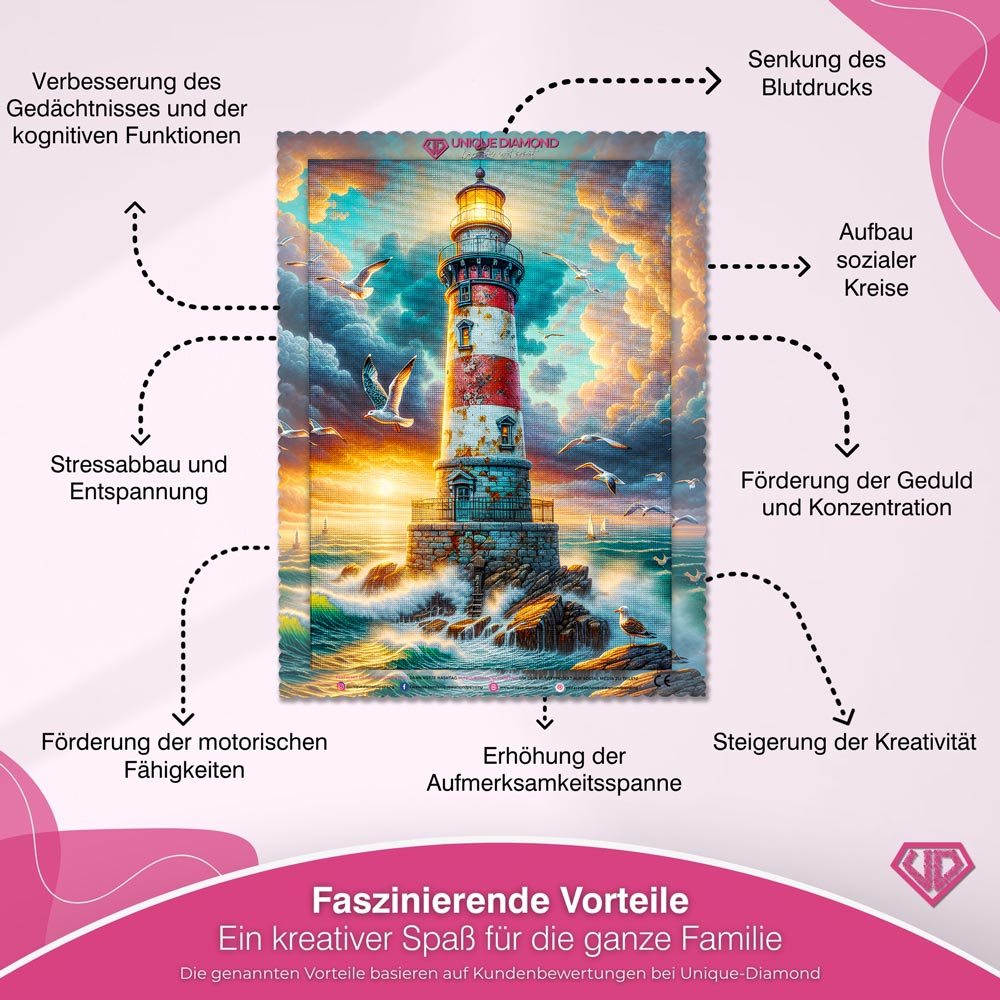 5D Diamond Painting – Wächter am Sturmkap Unique-Diamond