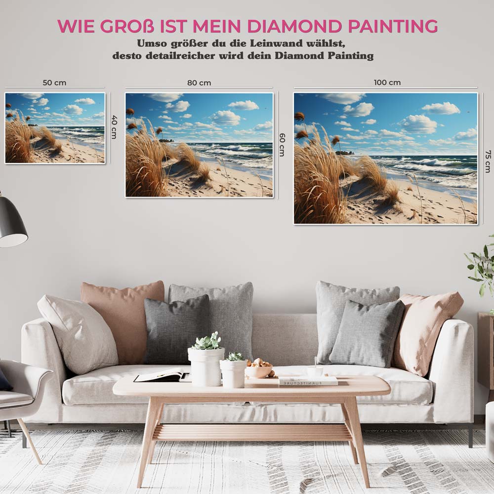 5D Diamond Painting Dünenlandschaft, Unique-Diamond