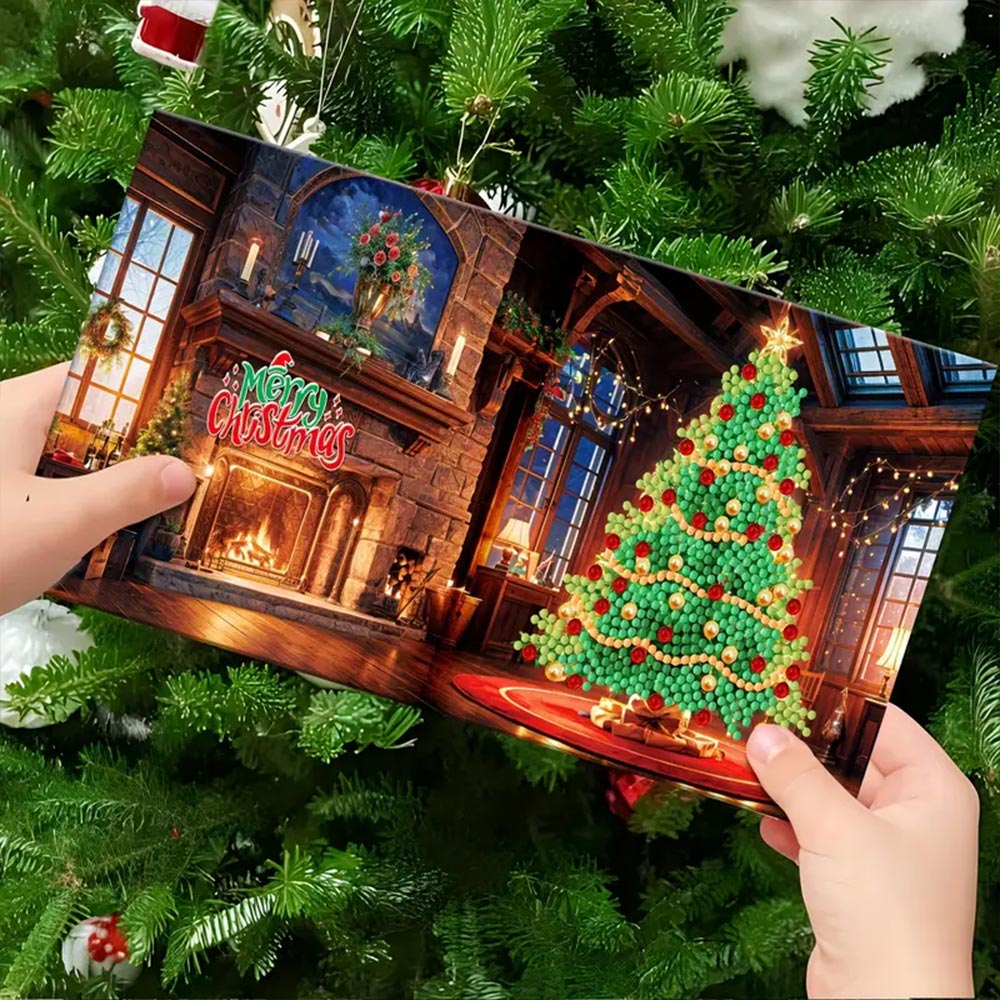 5D Diamond Painting Grußkarten – Festliche Weihnachtsedition, Unique-Diamond