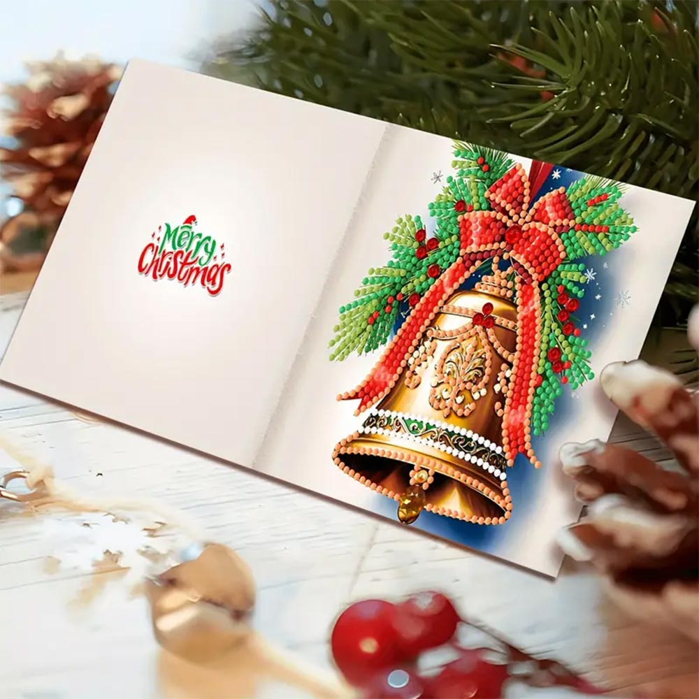 5D Diamond Painting Grußkarten – Festliche Weihnachtsedition, Unique-Diamond