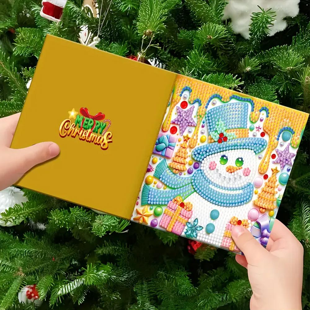 5D Diamond Painting Grußkarten – Weihnachtsfreunde, Unique-Diamond