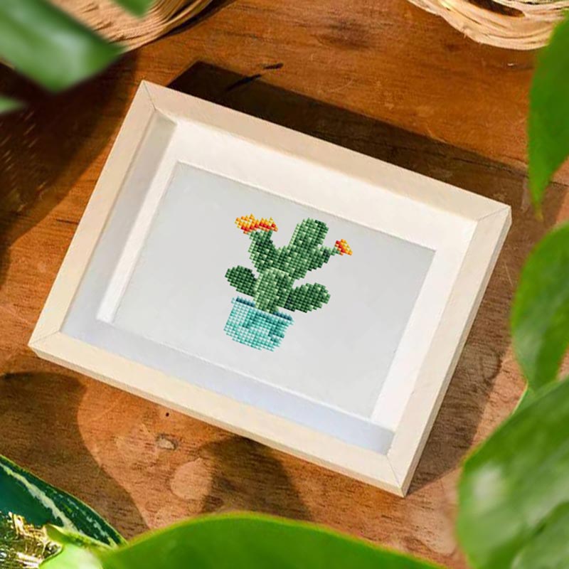 5D Diamond Painting LuxGem - Grüne Harmonie - 12 Mini Motive, Unique-Diamond