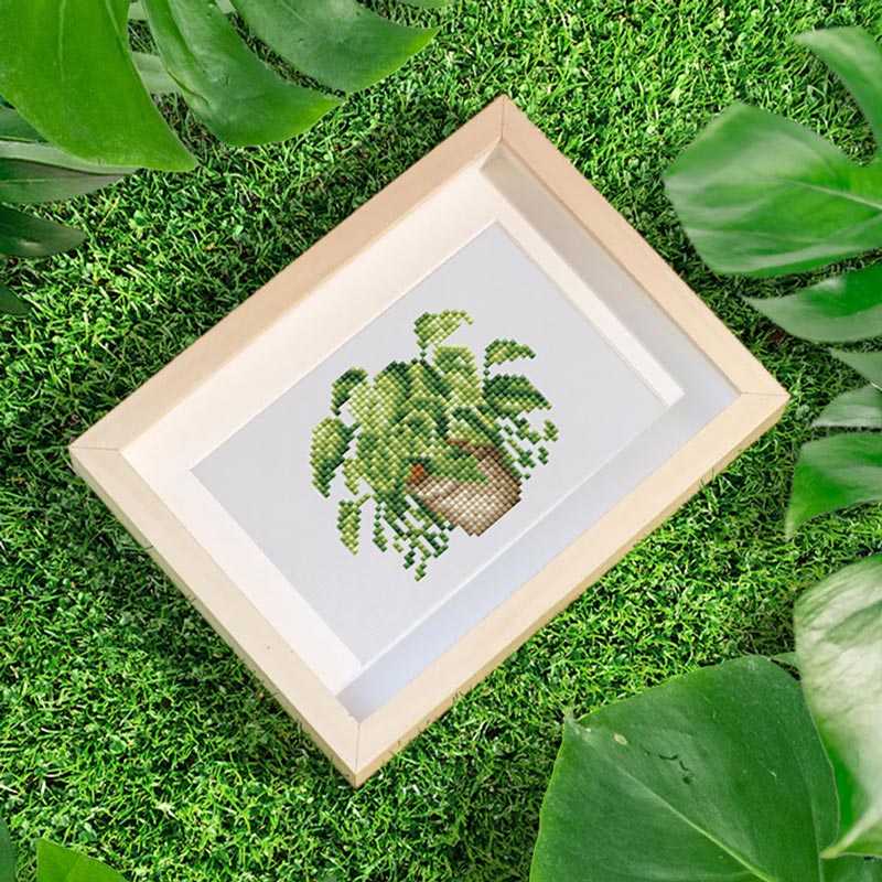 5D Diamond Painting LuxGem - Grüne Harmonie - 12 Mini Motive, Unique-Diamond