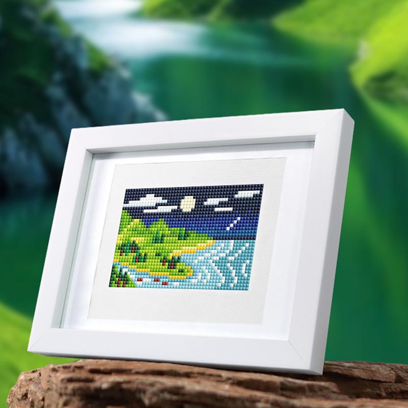 5D Diamond Painting LuxGem - Landschaftstraum - 12 Mini Motive, Unique-Diamond
