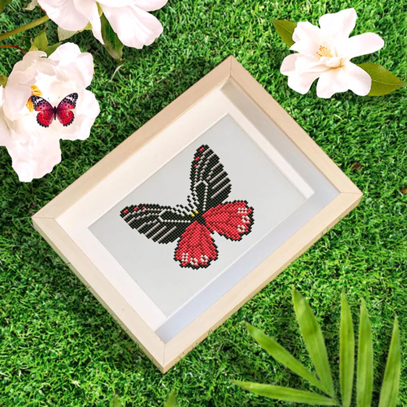 5D Diamond Painting LuxGem - Schmetterlingszauber - 12 Mini Motive, Unique-Diamond