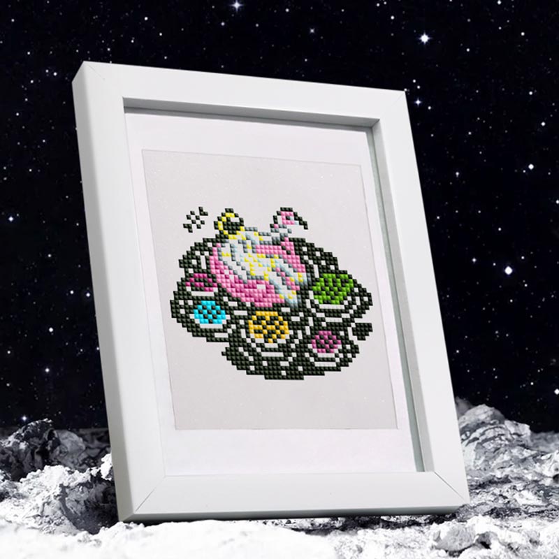 5D Diamond Painting LuxGem - Weltraumreise - 12 Mini Motive