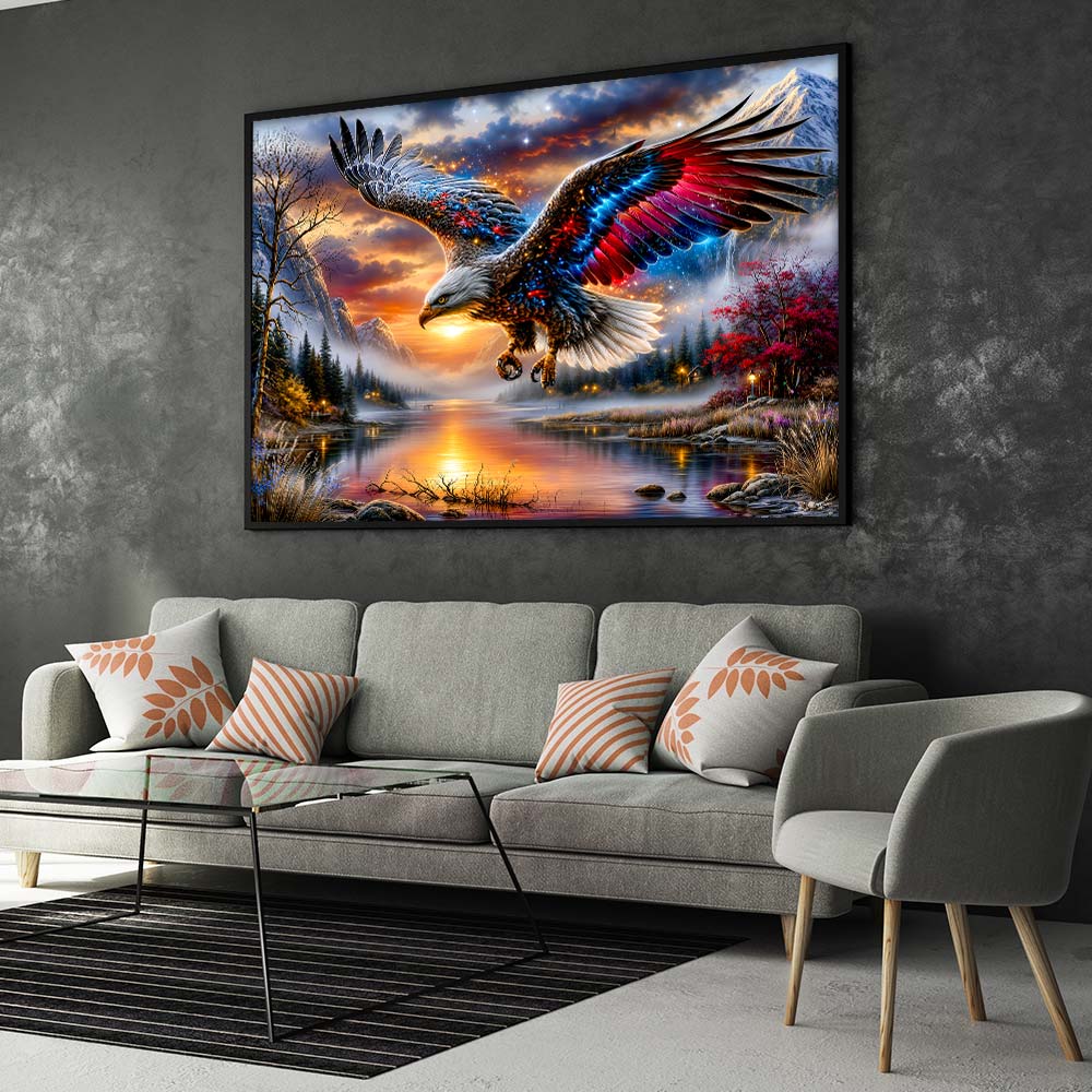 5D Diamond Painting – Adler des Sternenfeuers