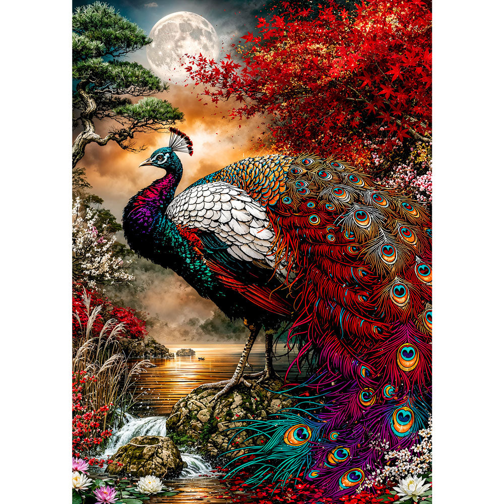 5D Diamond Painting – Akira Pfau der Rubinmond-Nacht | Unique Diamond
