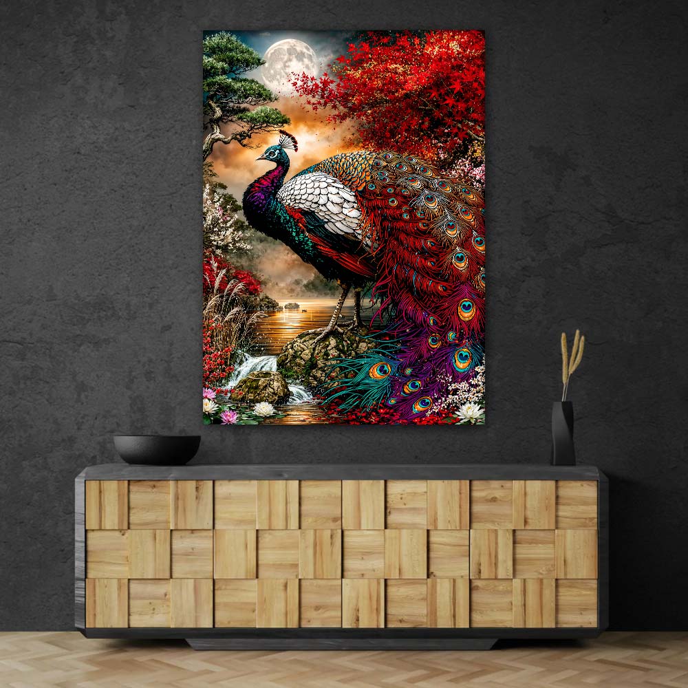 5D Diamond Painting – Akira Pfau der Rubinmond-Nacht