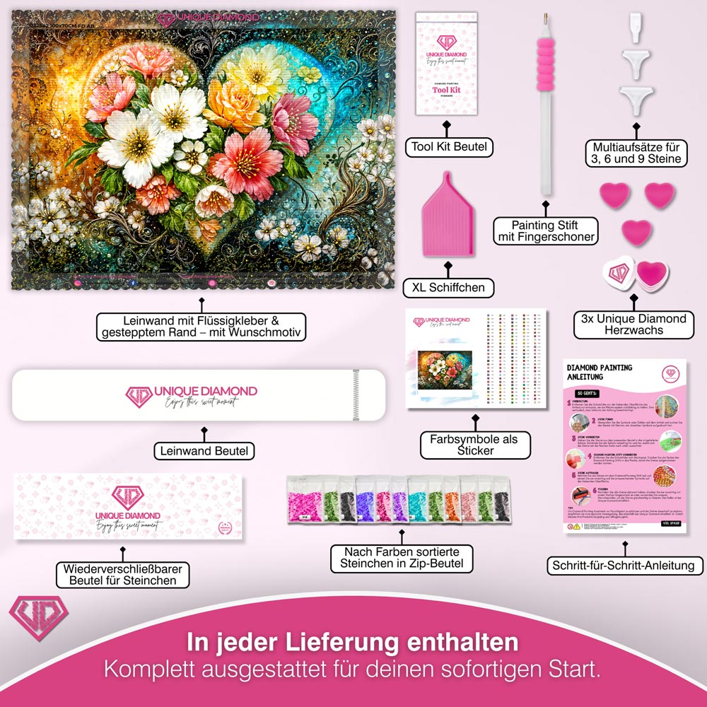 5D Diamond Painting – Amora Herzblütenzauber