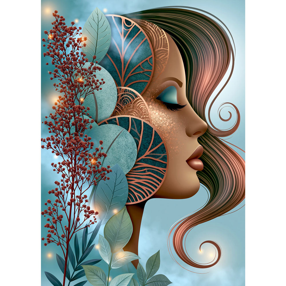 5D Diamond Painting – Aura der Blätterträume | Unique Diamond