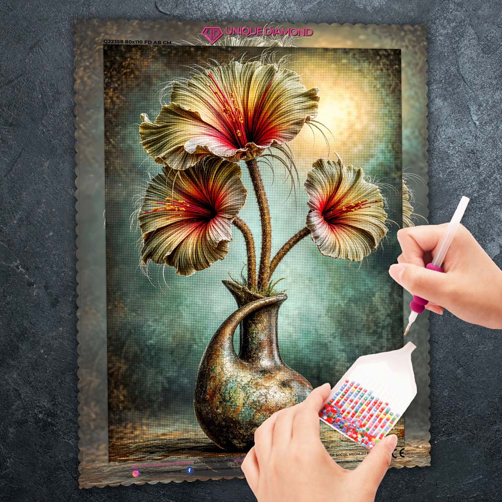 5D Diamond Painting – Aurelia Flammenblüte