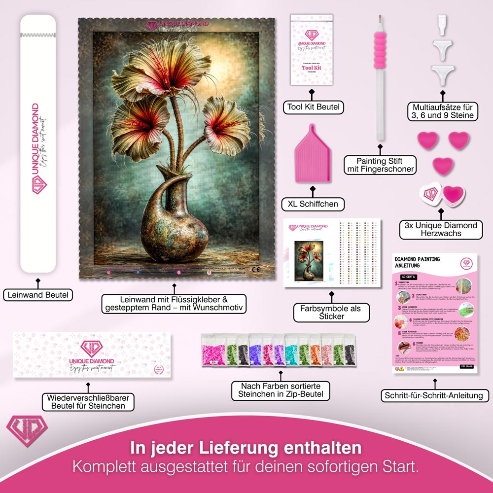 5D Diamond Painting – Aurelia Flammenblüte