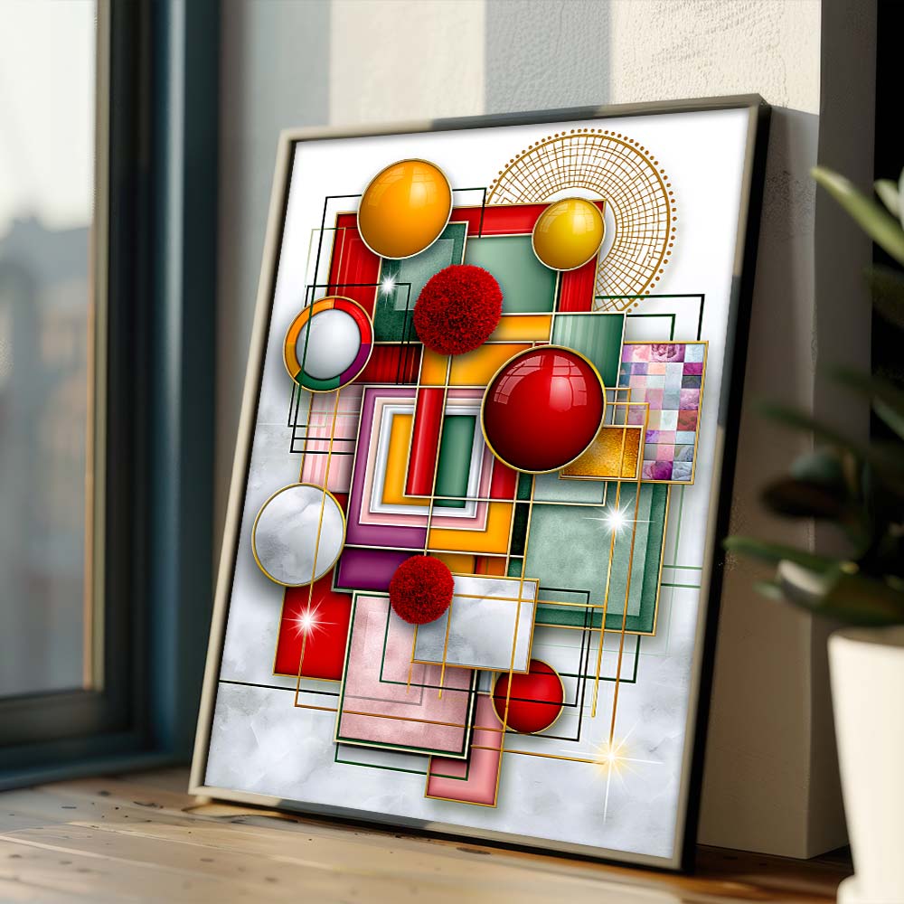 5D Diamond Painting – Aurelia der Geometrischen Harmonie