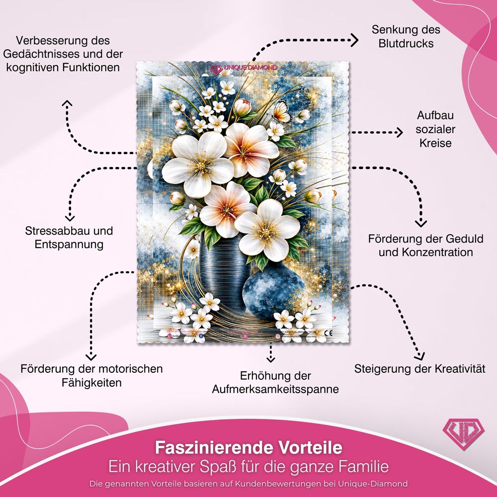 5D Diamond Painting – Aurelia im Garten der Eleganz