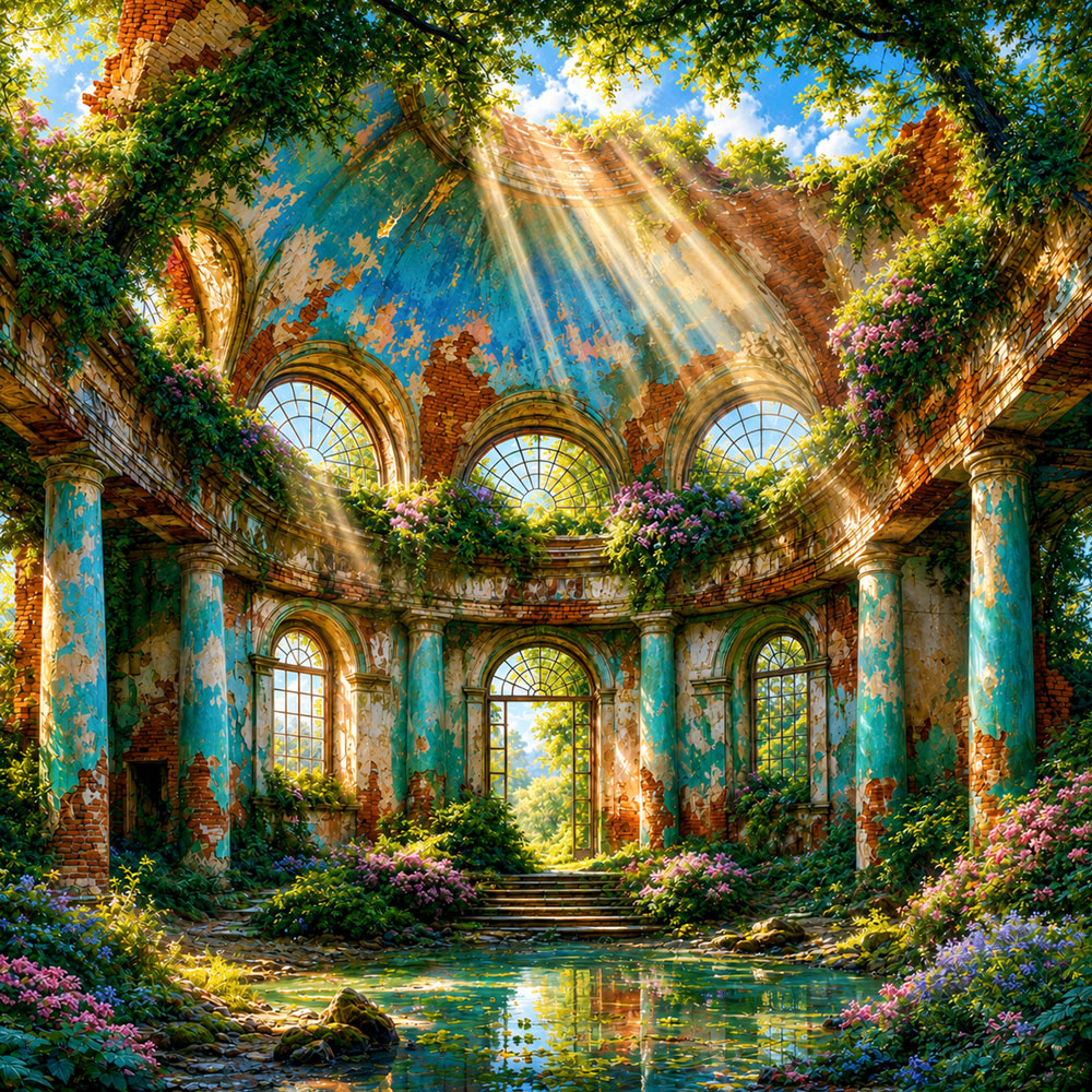 5D Diamond Painting – Aurelias verwunschene Sonnenrotunde | Unique Diamond