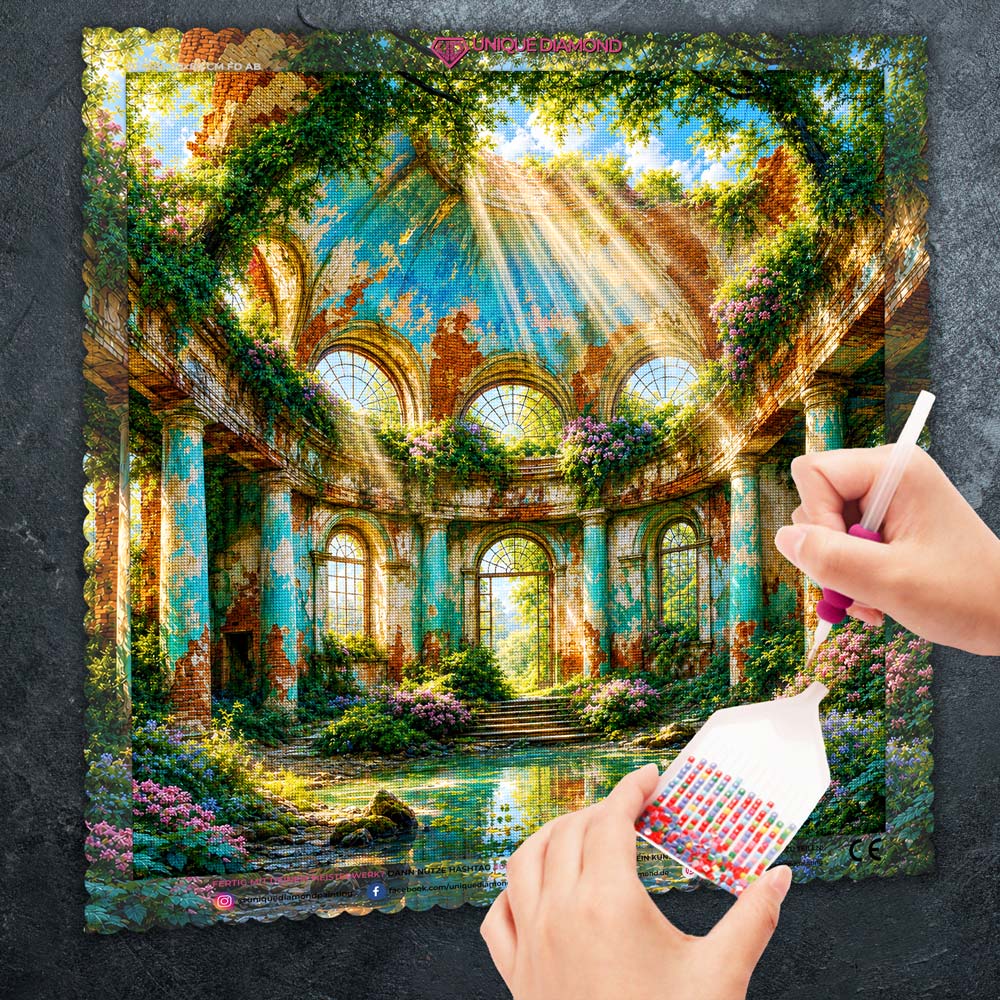 5D Diamond Painting – Aurelias verwunschene Sonnenrotunde