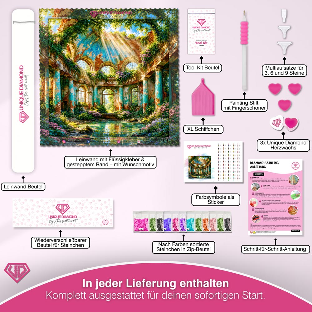 5D Diamond Painting – Aurelias verwunschene Sonnenrotunde
