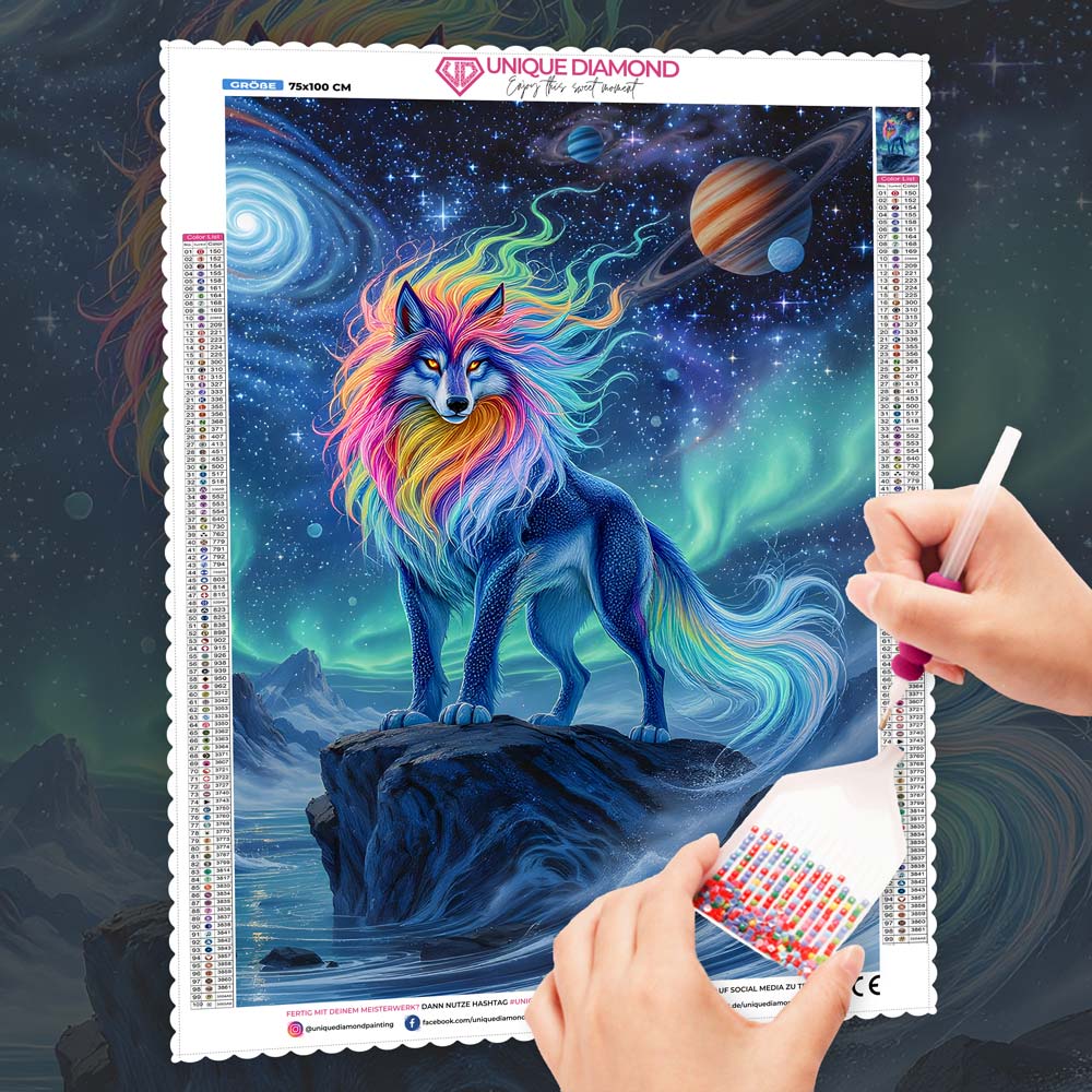 5D Diamond Painting – Auris Wächter der Galaxien Unique-Diamond