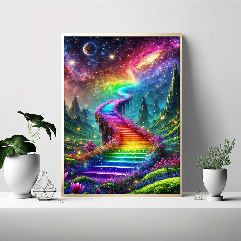 5D Diamond Painting – Aurora Himmelsweg Unique-Diamond