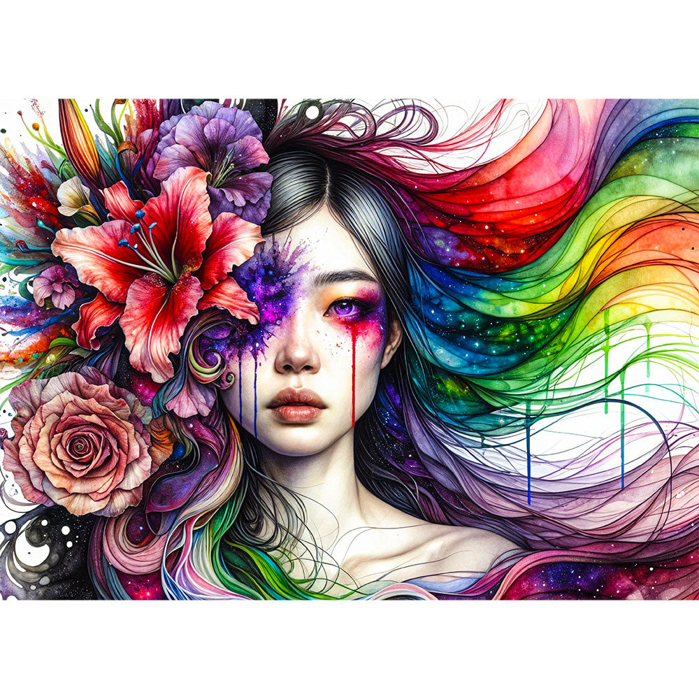 5D Diamond Painting – Aurora der Farben, Unique-Diamond