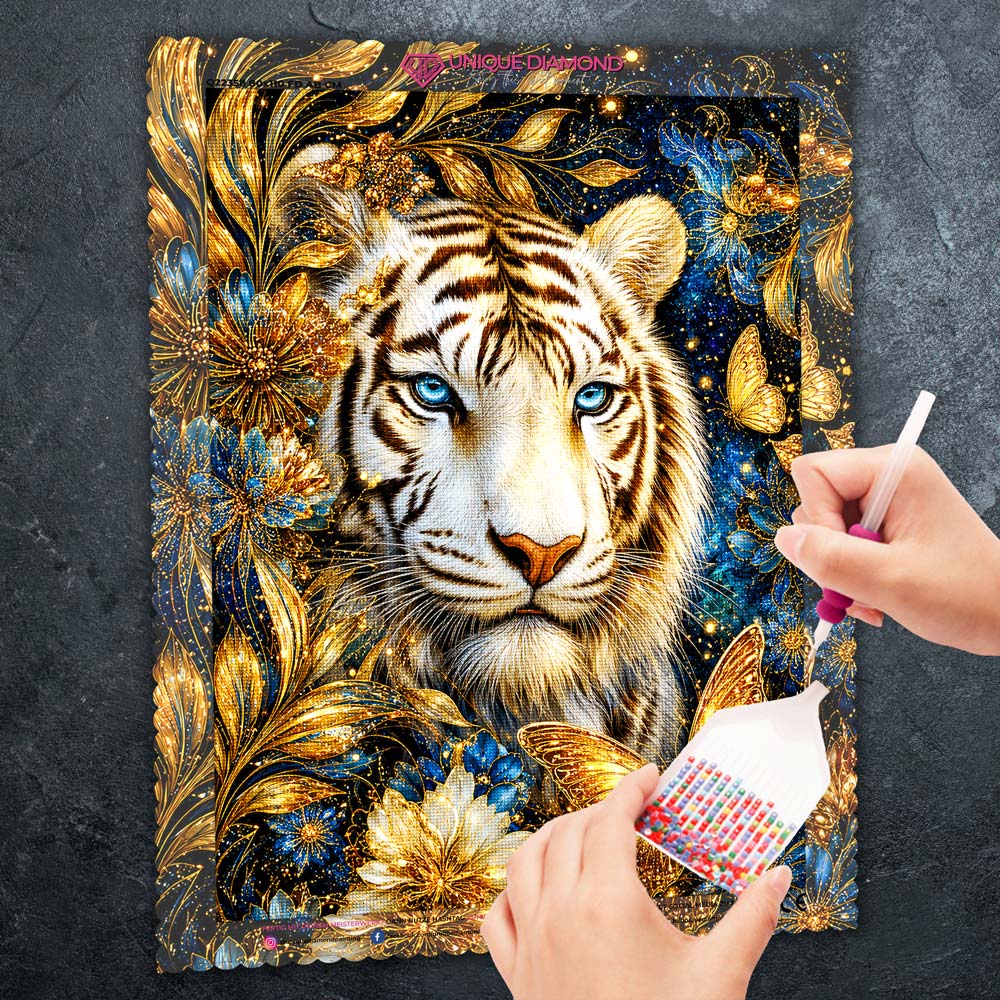 5D Diamond Painting – Aurora der Weißen Majestät