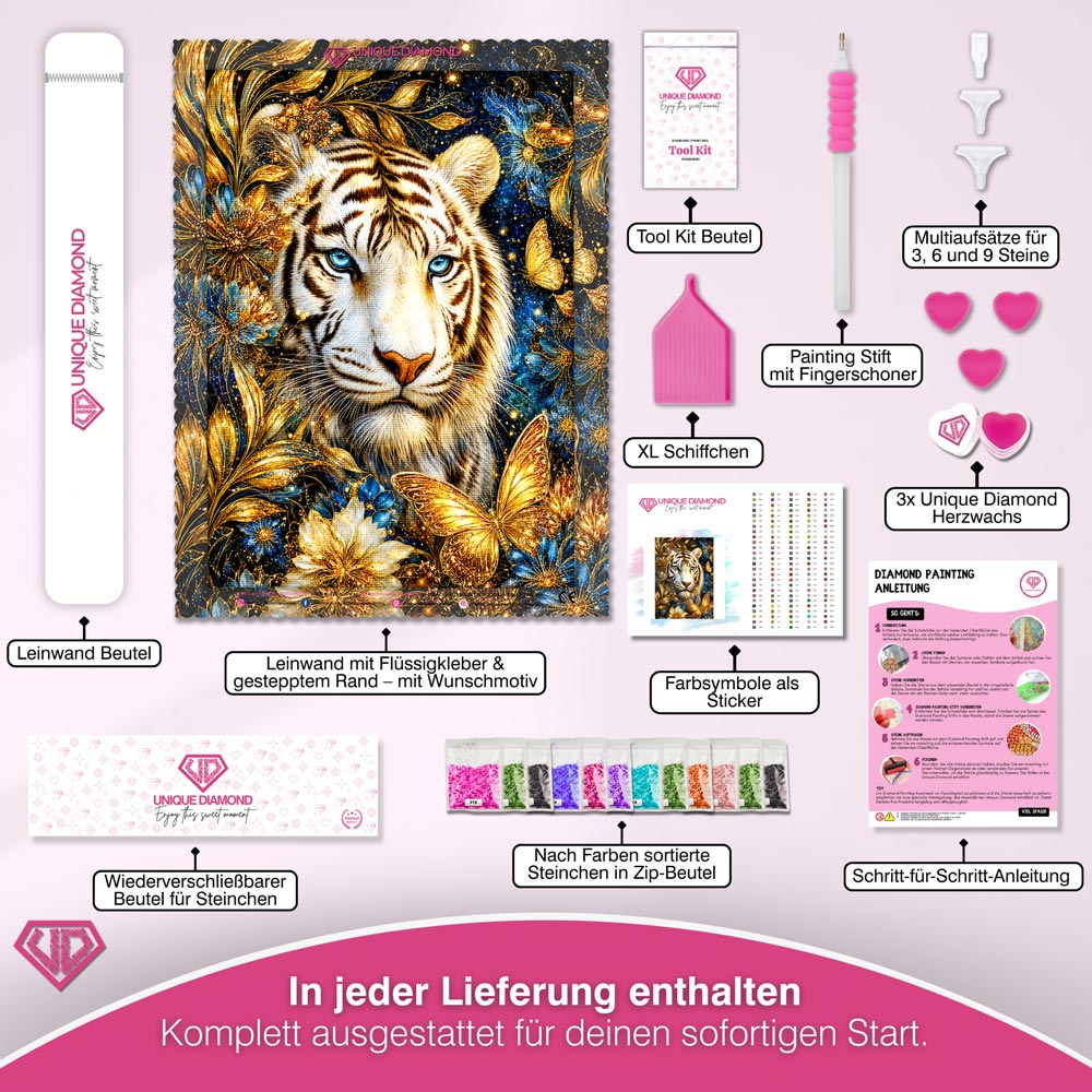 5D Diamond Painting – Aurora der Weißen Majestät