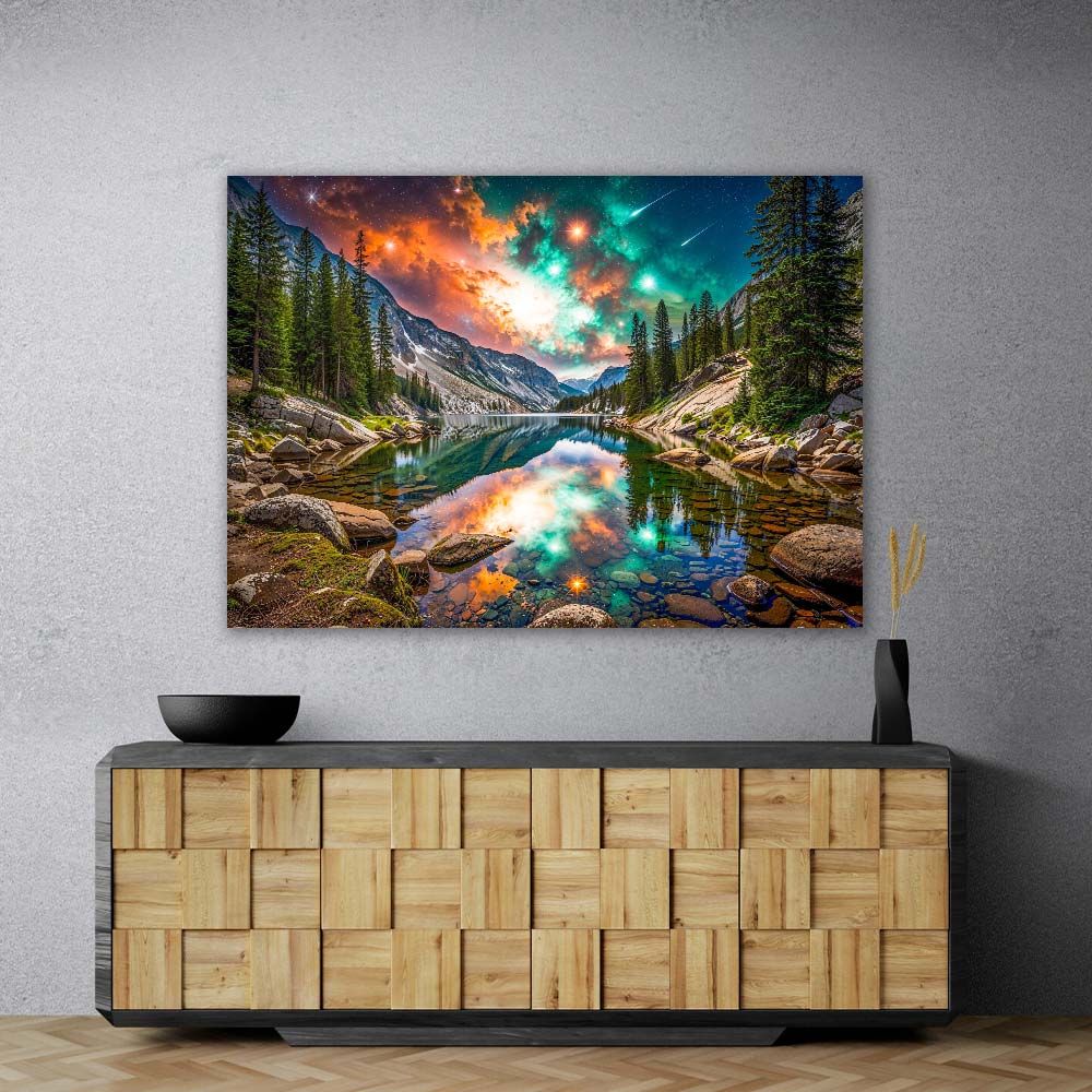 5D Diamond Painting – Aurora des Kosmos, Unique-Diamond