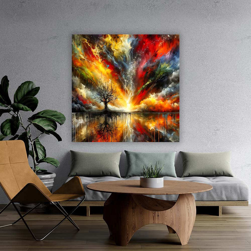 5D Diamond Painting – Baum des Lichts, Unique-Diamond