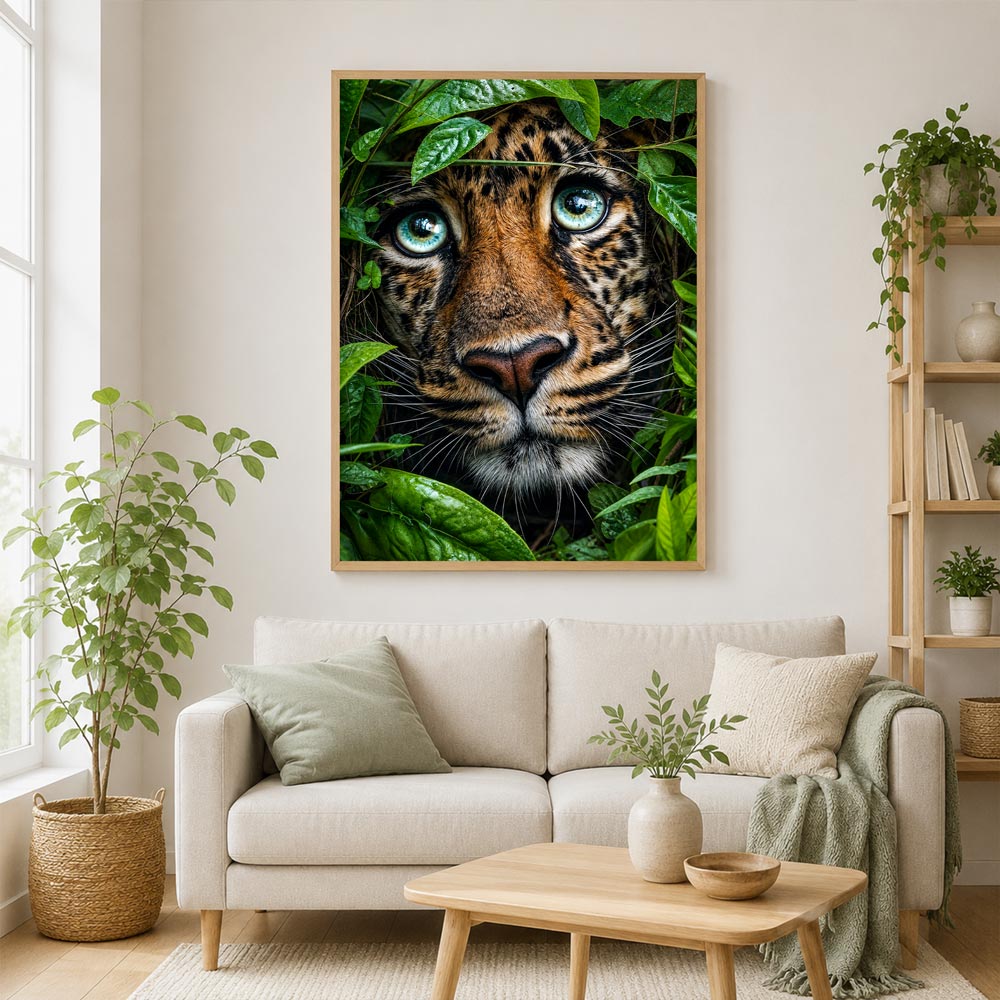 5D Diamond Painting – Blick des Dschungeljägers