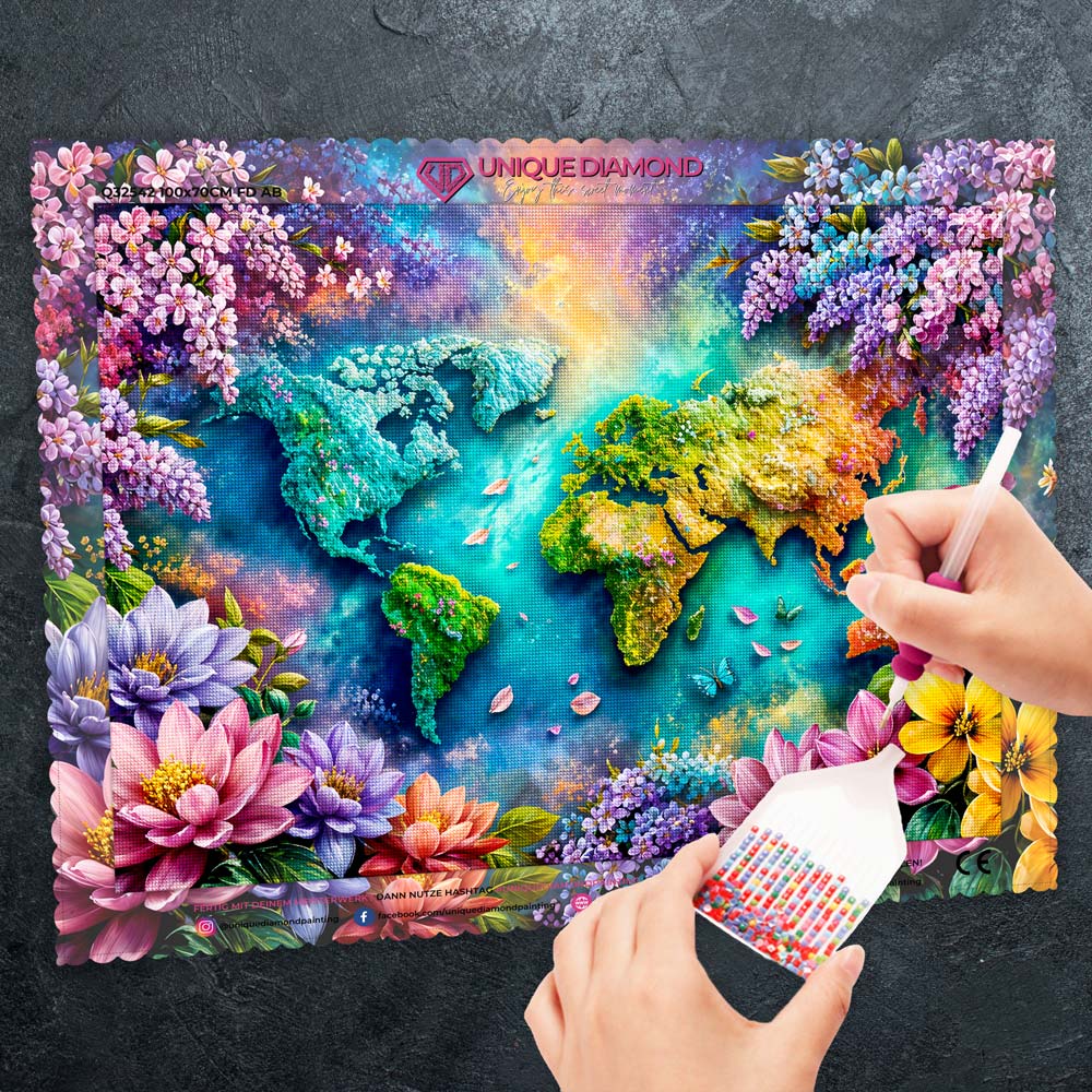 5D Diamond Painting – Blühende Welt der Harmonie