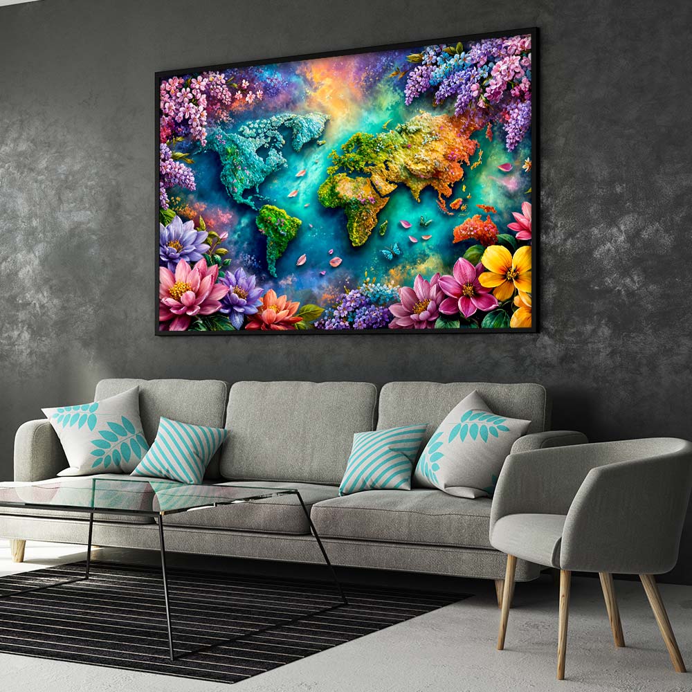 5D Diamond Painting – Blühende Welt der Harmonie