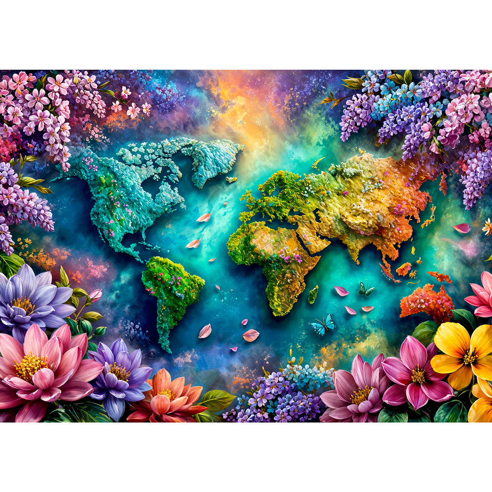 5D Diamond Painting – Blühende Welt der Harmonie | Unique Diamond