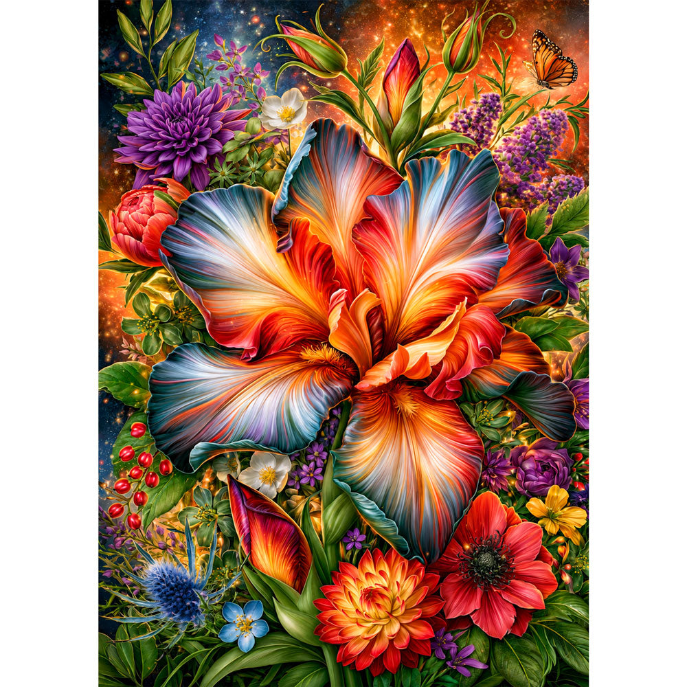 5D Diamond Painting – Blütenfeuer der Farben | Unique Diamond
