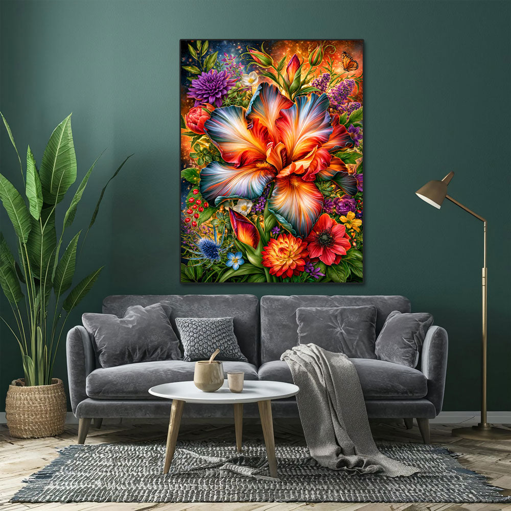 5D Diamond Painting – Blütenfeuer der Farben