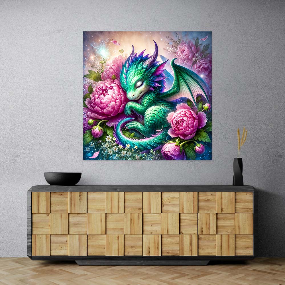 5D Diamond Painting – Blütenhüter Nuala, Unique-Diamond
