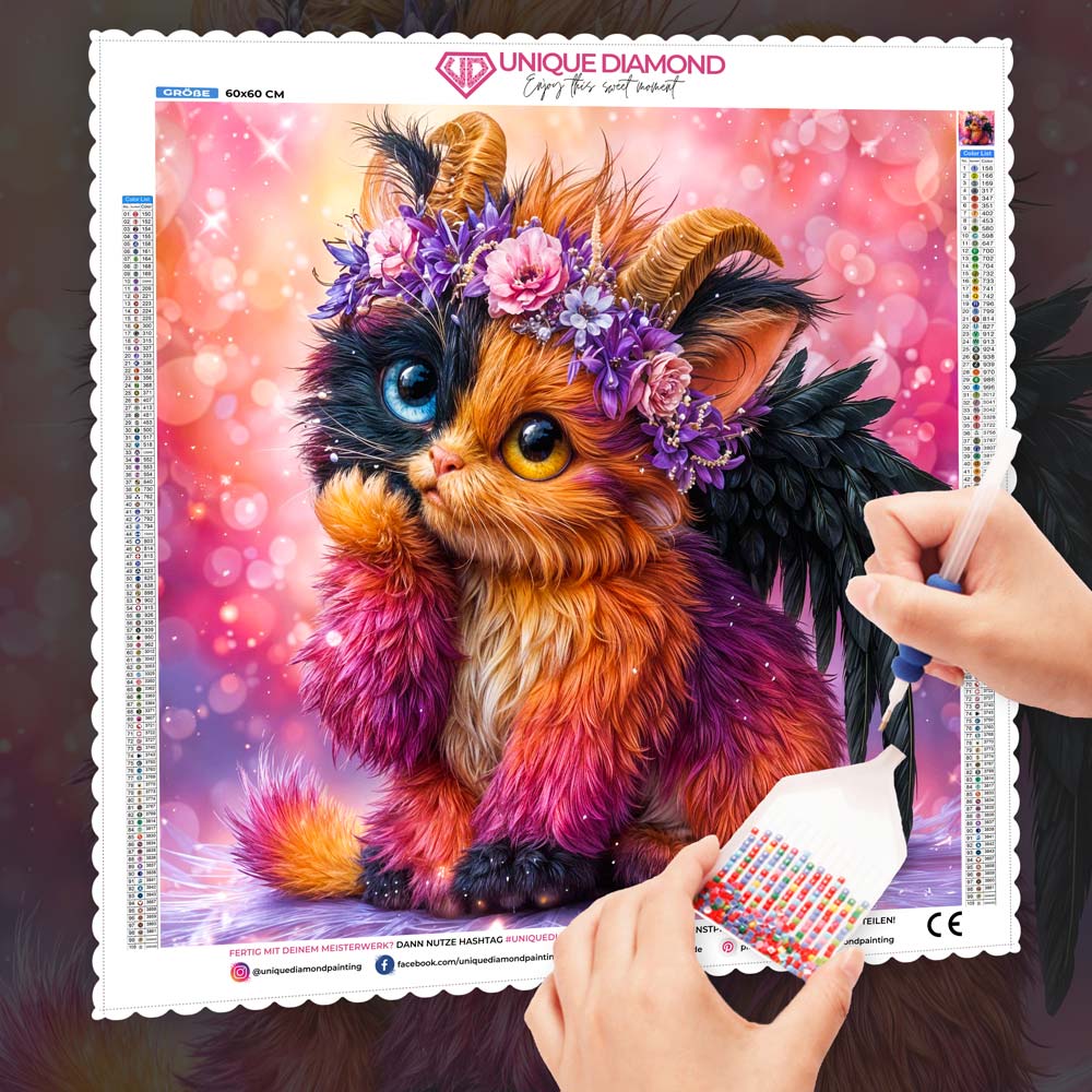 5D Diamond Painting – Blütenkobold Mira Unique-Diamond