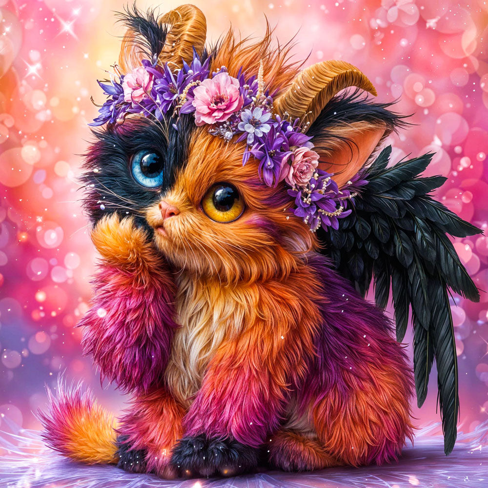 5D Diamond Painting – Blütenkobold Mira Unique-Diamond
